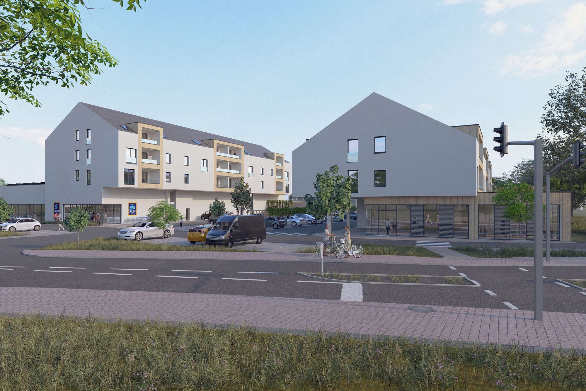 Quartierszentrum Hoher Weg: Aldi/Werner Wohnbau